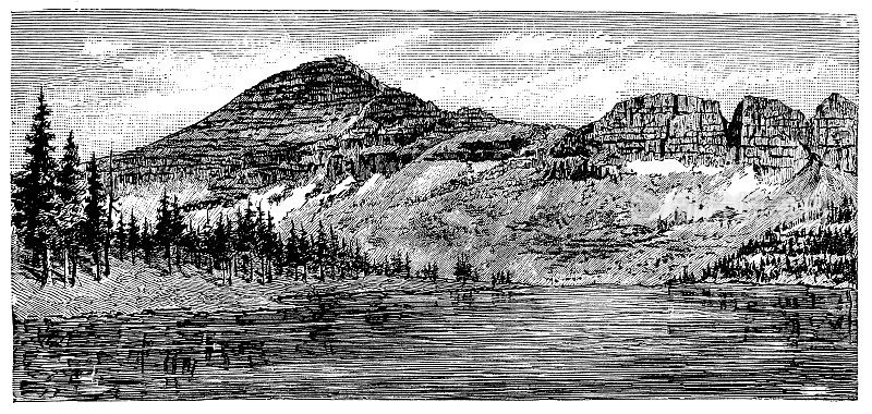 Lake Lal and Mount Agassiz, Uinta Mountains, Utah